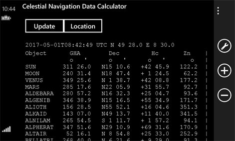 Celestial Navigation Calculator